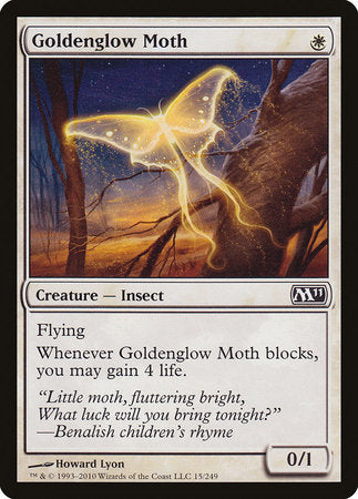 Goldenglow Moth [Magic 2011] | Cards and Coasters CA