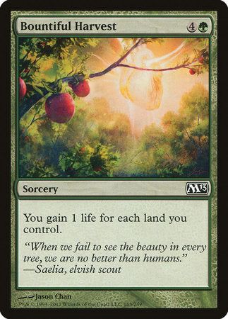 Bountiful Harvest [Magic 2013] | Cards and Coasters CA