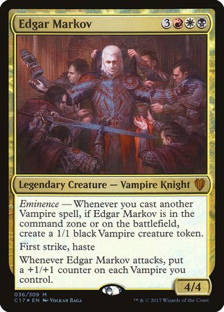 Edgar Markov [Commander 2017] | Cards and Coasters CA