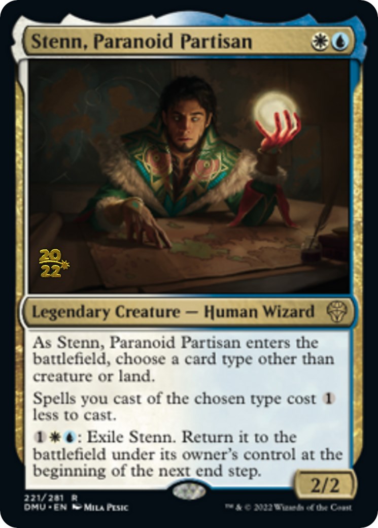 Stenn, Paranoid Partisan [Dominaria United Prerelease Promos] | Cards and Coasters CA