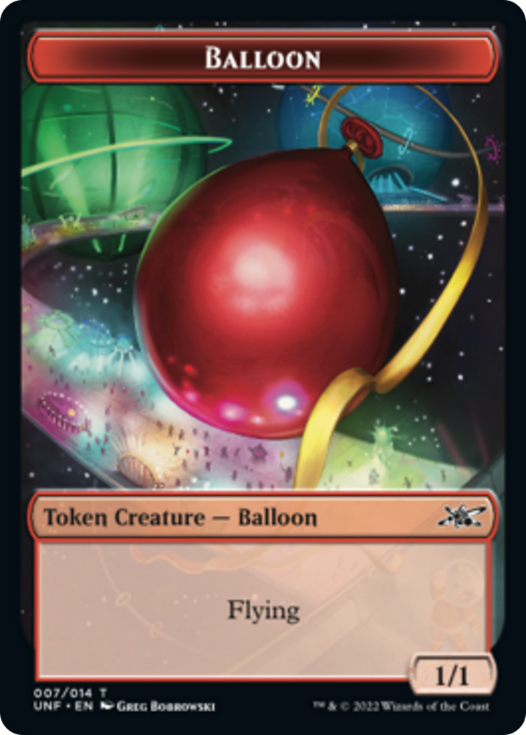 Clown Robot (002) // Balloon Double-sided Token [Unfinity Tokens] | Cards and Coasters CA