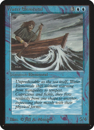 Water Elemental [Limited Edition Alpha] | Cards and Coasters CA