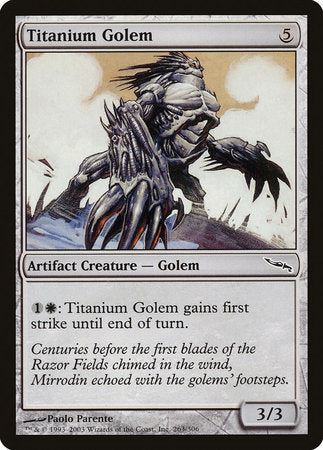 Titanium Golem [Mirrodin] | Cards and Coasters CA