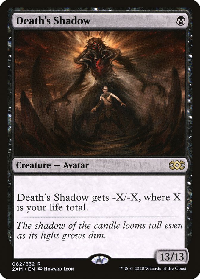 Death's Shadow [Double Masters] | Cards and Coasters CA