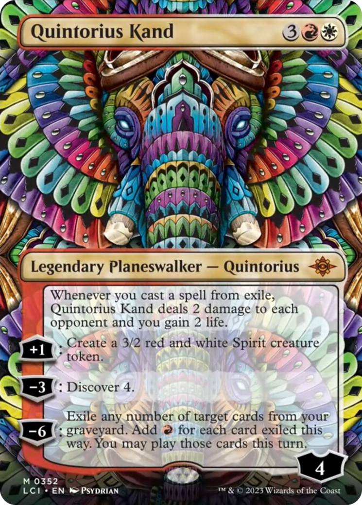 Quintorius Kand (0352) (Borderless) [The Lost Caverns of Ixalan] | Cards and Coasters CA