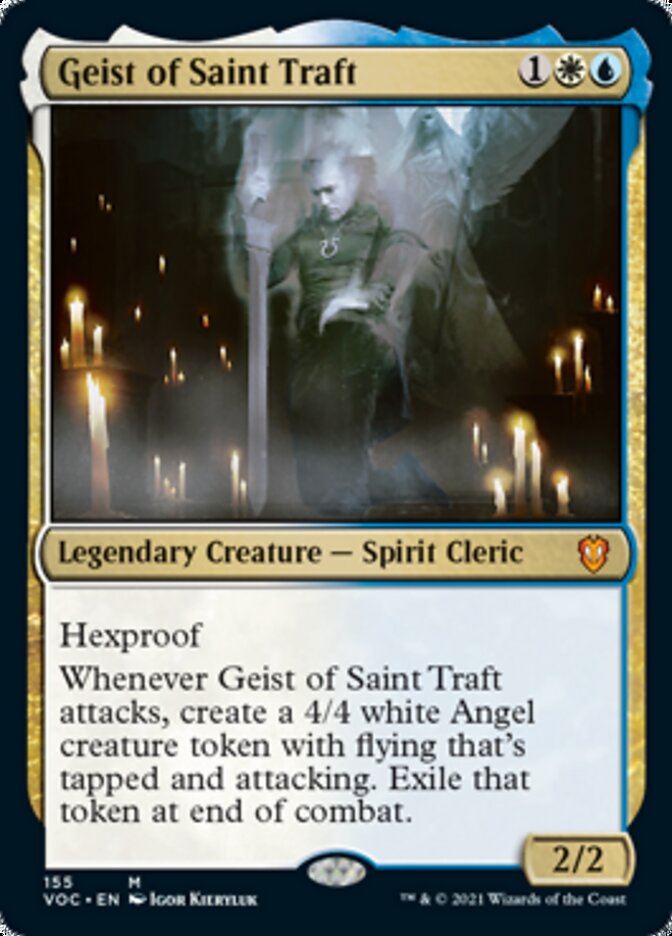 Geist of Saint Traft [Innistrad: Crimson Vow Commander] | Cards and Coasters CA