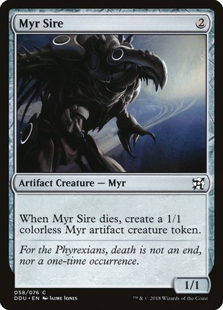 Myr Sire [Duel Decks: Elves vs. Inventors] | Cards and Coasters CA