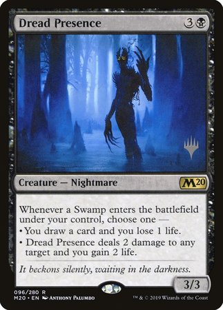 Dread Presence [Core Set 2020 Promos] | Cards and Coasters CA