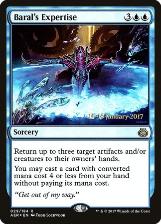 Baral's Expertise [Aether Revolt Promos] | Cards and Coasters CA
