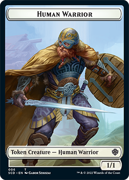 Insect // Human Warrior Double-Sided Token [Starter Commander Decks] | Cards and Coasters CA