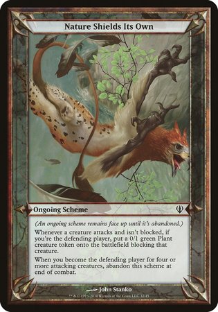 Nature Shields Its Own (Archenemy) [Archenemy Schemes] | Cards and Coasters CA