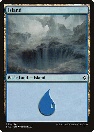 Island (259) [Battle for Zendikar] | Cards and Coasters CA