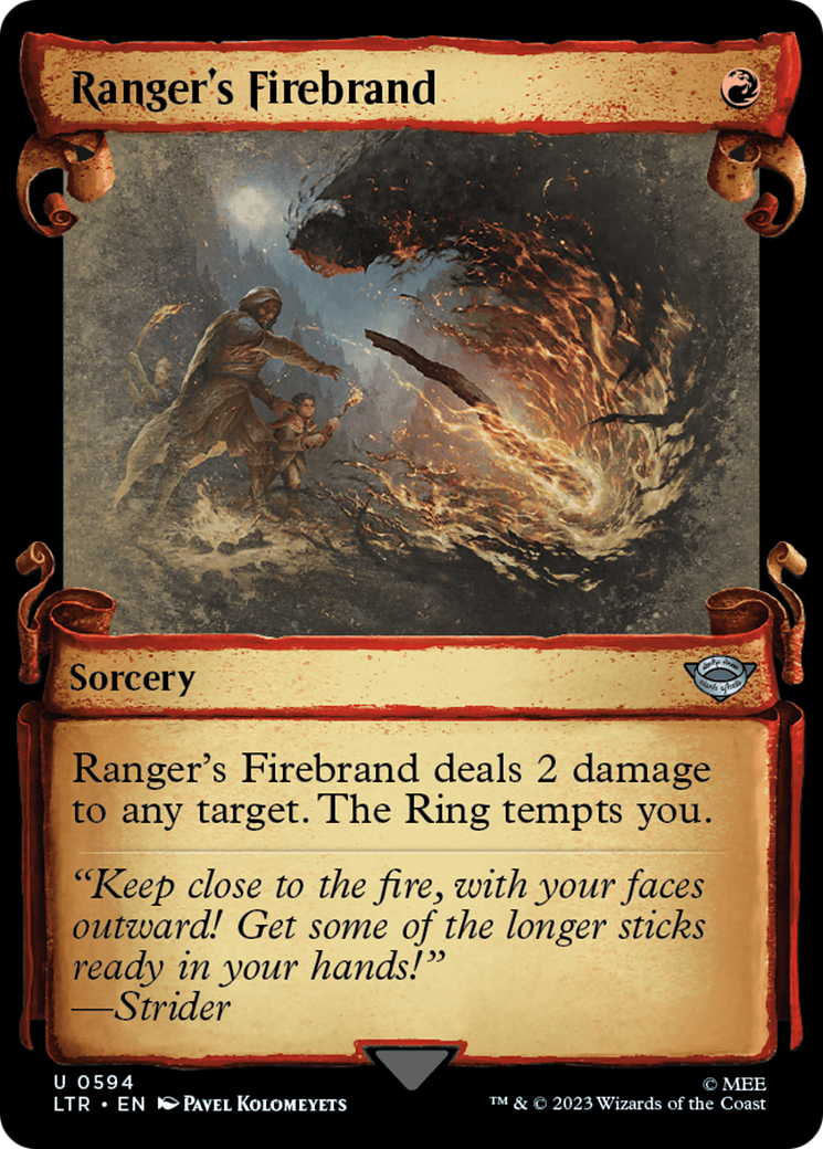 Ranger's Firebrand [The Lord of the Rings: Tales of Middle-Earth Showcase Scrolls] | Cards and Coasters CA