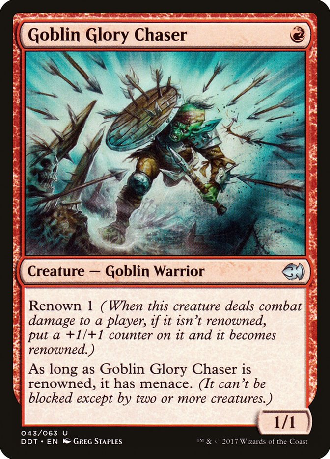 Goblin Glory Chaser [Duel Decks: Merfolk vs. Goblins] | Cards and Coasters CA