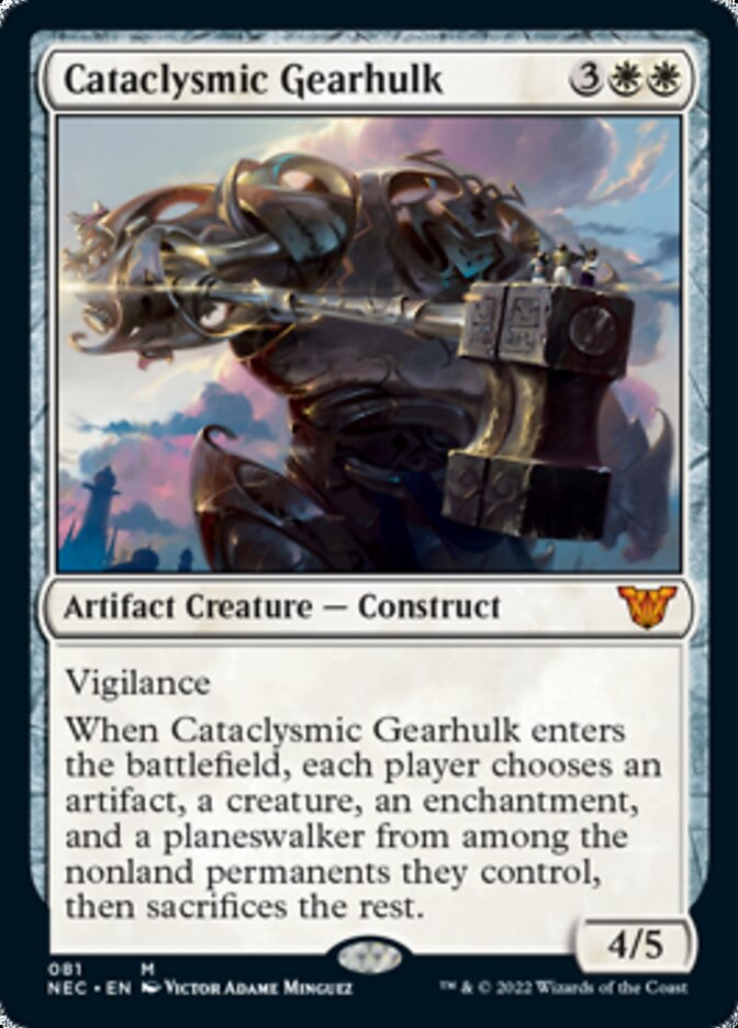 Cataclysmic Gearhulk [Kamigawa: Neon Dynasty Commander] | Cards and Coasters CA