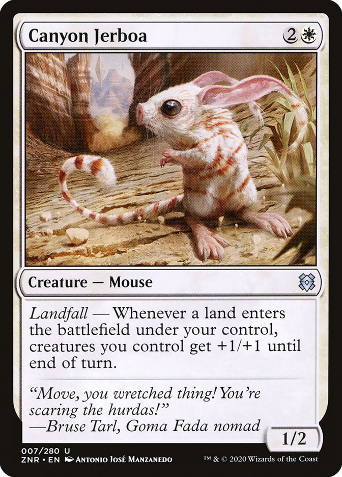 Canyon Jerboa [Zendikar Rising] | Cards and Coasters CA