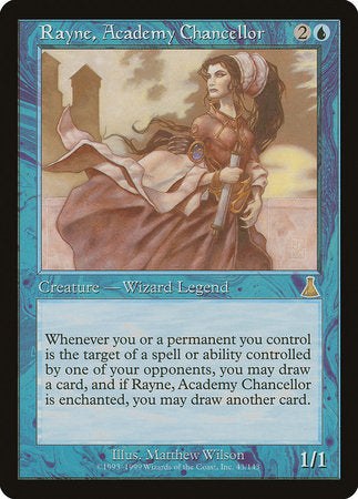 Rayne, Academy Chancellor [Urza's Destiny] | Cards and Coasters CA