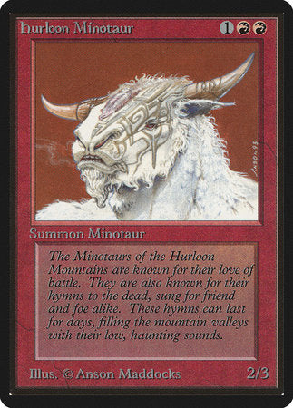 Hurloon Minotaur [Limited Edition Beta] | Cards and Coasters CA