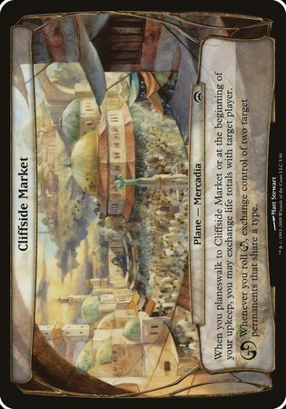 Cliffside Market (Planechase) [Planechase Planes] | Cards and Coasters CA