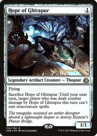 Hope of Ghirapur [Aether Revolt Promos] | Cards and Coasters CA