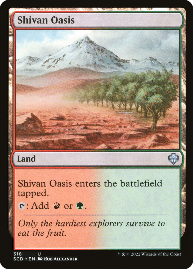 Shivan Oasis [Starter Commander Decks] | Cards and Coasters CA