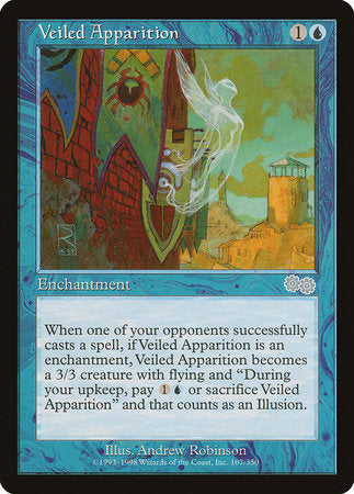 Veiled Apparition [Urza's Saga] | Cards and Coasters CA