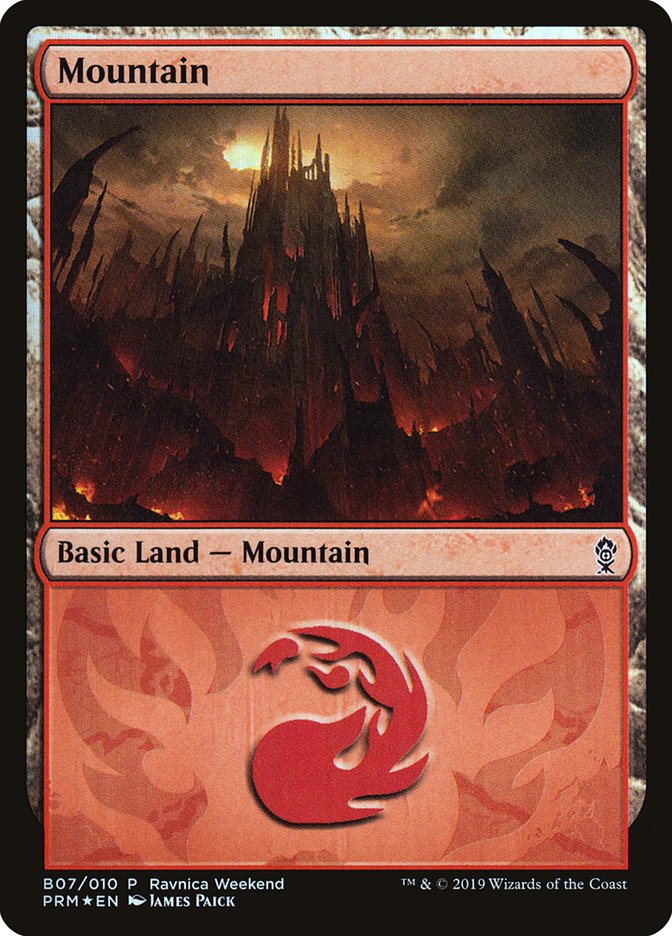 Mountain (B07) [Ravnica Allegiance Guild Kit] | Cards and Coasters CA