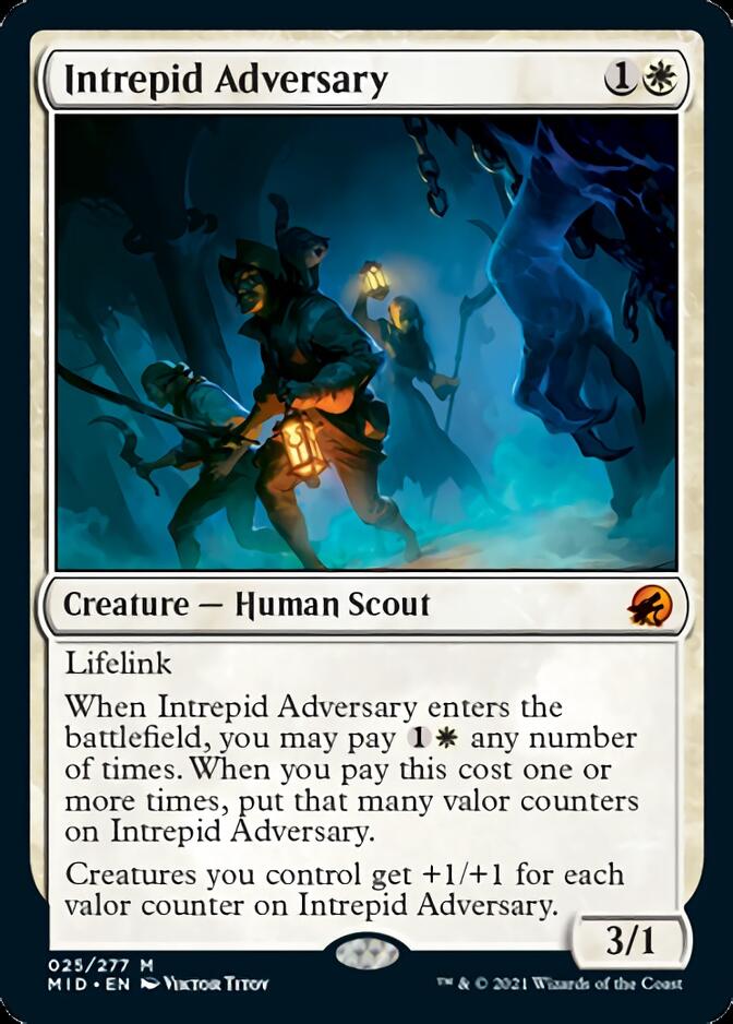 Intrepid Adversary [Innistrad: Midnight Hunt] | Cards and Coasters CA