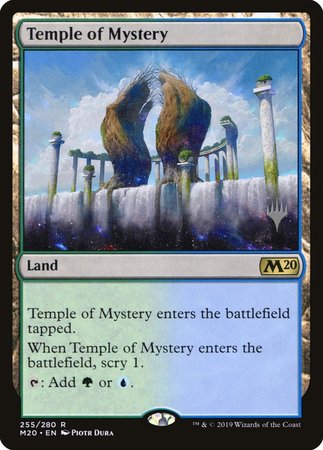 Temple of Mystery [Core Set 2020 Promos] | Cards and Coasters CA