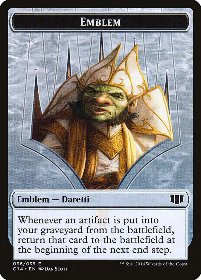 Daretti, Scrap Savant Emblem // Tuktuk the Returned Double-sided Token [Commander 2014 Tokens] | Cards and Coasters CA