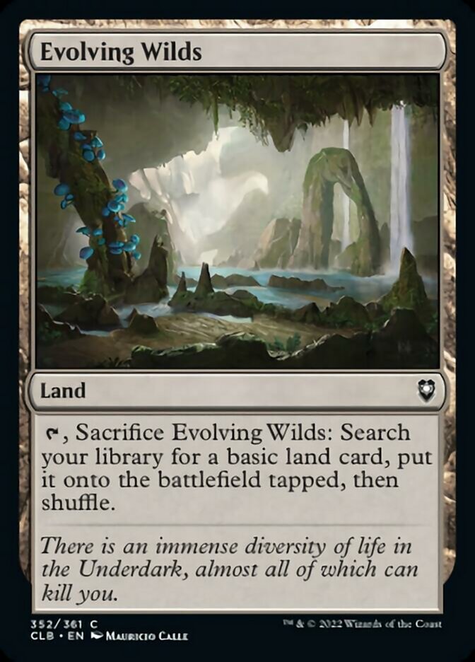 Evolving Wilds [Commander Legends: Battle for Baldur's Gate] | Cards and Coasters CA