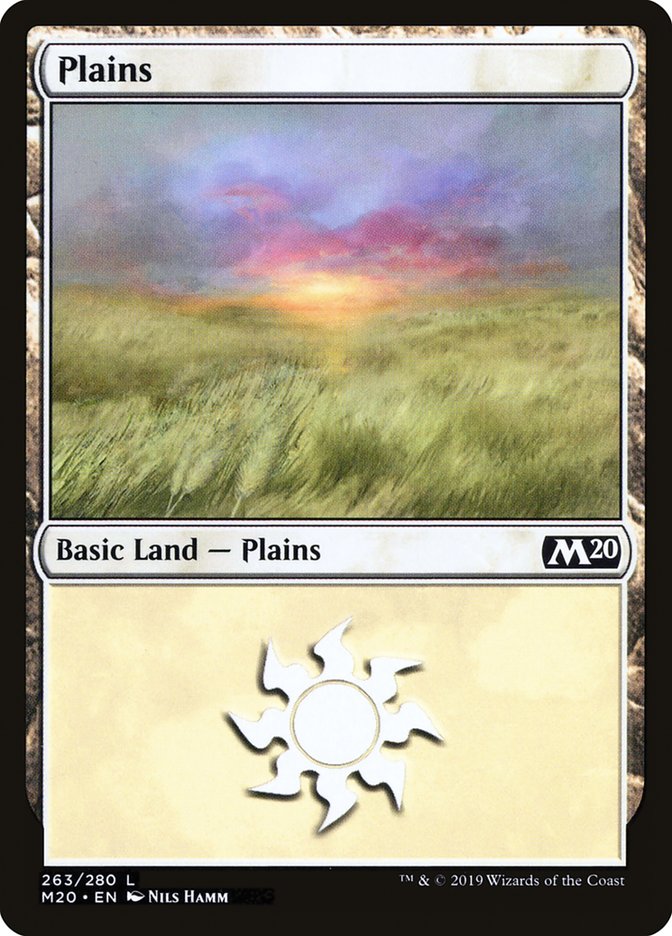 Plains (#263) [Core Set 2020] | Cards and Coasters CA