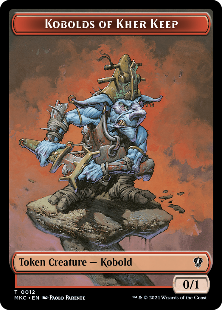 Soldier // Kobolds of Kher Keep Double-Sided Token [Murders at Karlov Manor Commander Tokens] | Cards and Coasters CA