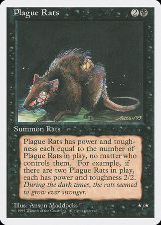 Plague Rats [Fourth Edition] | Cards and Coasters CA