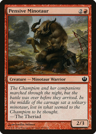 Pensive Minotaur [Journey into Nyx] | Cards and Coasters CA