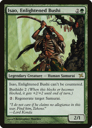 Isao, Enlightened Bushi [Betrayers of Kamigawa] | Cards and Coasters CA