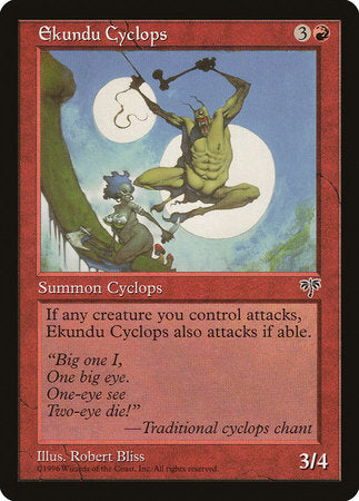 Ekundu Cyclops [Mirage] | Cards and Coasters CA