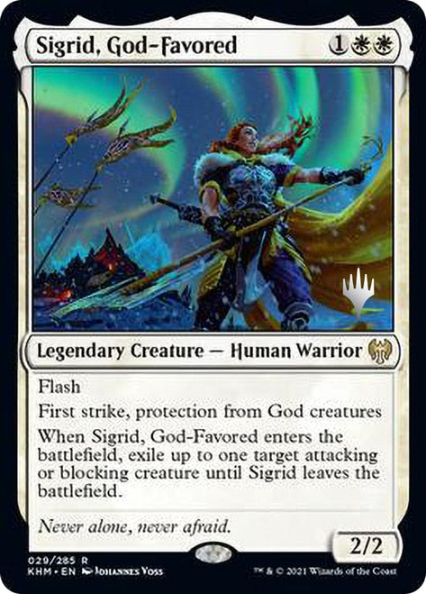 Sigrid, God-Favored [Kaldheim Promo Pack] | Cards and Coasters CA