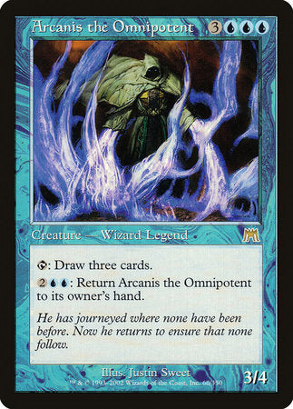 Arcanis the Omnipotent [Onslaught] | Cards and Coasters CA