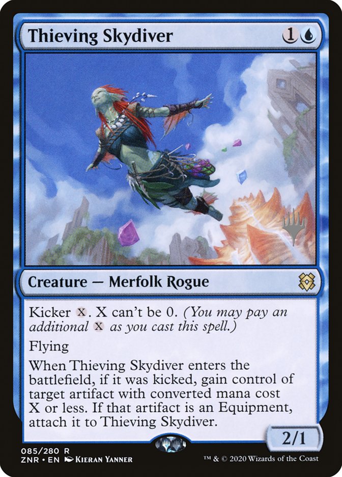 Thieving Skydiver (Promo Pack) [Zendikar Rising Promos] | Cards and Coasters CA