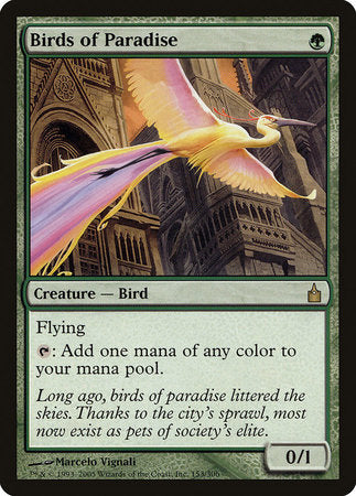 Birds of Paradise [Ravnica: City of Guilds] | Cards and Coasters CA