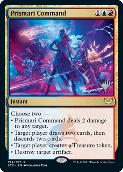 Prismari Command (Promo Pack) [Strixhaven: School of Mages Promos] | Cards and Coasters CA