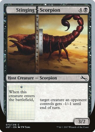 Stinging Scorpion [Unstable] | Cards and Coasters CA