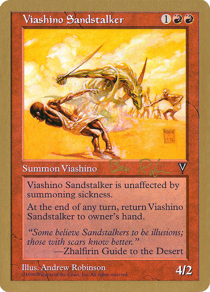 Viashino Sandstalker (Ben Rubin) [World Championship Decks 1998] | Cards and Coasters CA