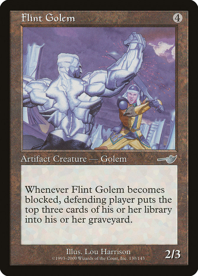 Flint Golem [Nemesis] | Cards and Coasters CA