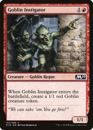 Goblin Instigator [Core Set 2019] | Cards and Coasters CA