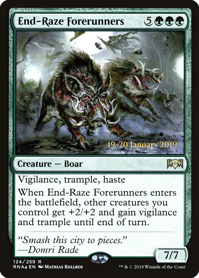 End-Raze Forerunners [Ravnica Allegiance Prerelease Promos] | Cards and Coasters CA