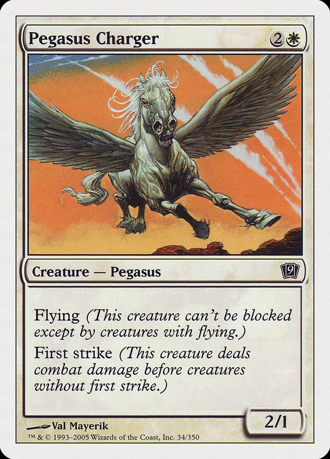 Pegasus Charger [Ninth Edition] | Cards and Coasters CA