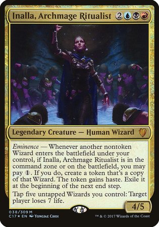 Inalla, Archmage Ritualist (Commander 2017) [Commander 2017 Oversized] | Cards and Coasters CA