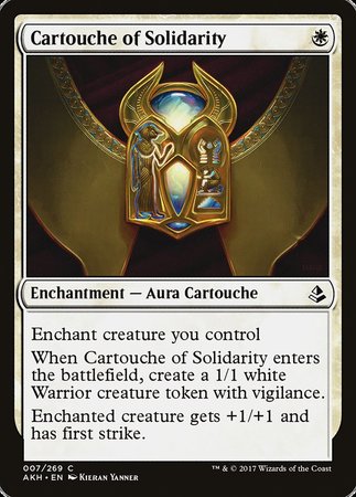 Cartouche of Solidarity [Amonkhet] | Cards and Coasters CA